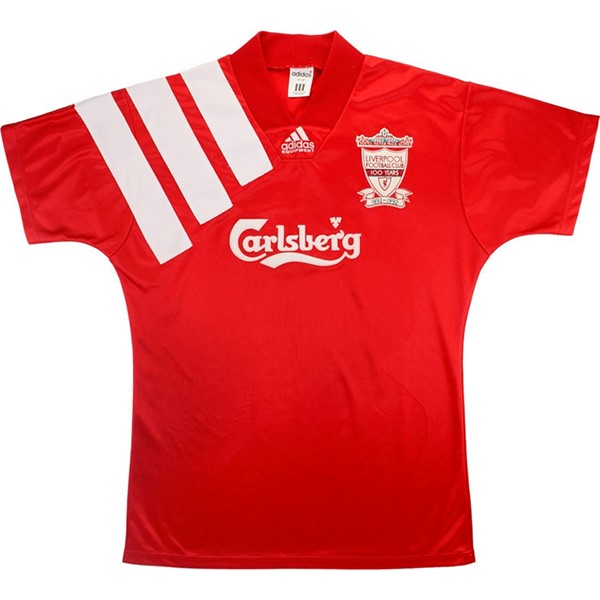 Heimtrikot Thailand Liverpool Retro 1992 1993 Rote Günstige Fußballtrikots